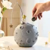 Dozen kawaii spaarbox voor munten astronaut piggy bankdecoratie kinderen piggy bank creatief geld box box box box cadeau geld box