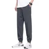 Primavera más nuevo hombre pantalones fi media cintura casual deporte pantalones de hombre elástico corbata pies y2k ropa para jóvenes ropa de hombre suelta k63s #