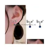 Hoop Huggie Hie Trendy Korean Long Earrings For Women Pearl Geometry Elegant Female Dangle Drop Fashion Jewelry Accessories 230920 Dhukn