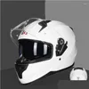 Motorradhelme Subo Helm FL Herren und Damen Persönlichkeit Coole Doppellinsen Reiten im Herbst Winter Dot Drop Lieferung Automobile Otob8