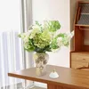 Vases White Ceramic Flower Vase Storage Jar With Lid Versatile Handicraft Table Floral Arrangement Temple For Entryway Tables