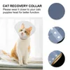 Vêtements pour chiens Elizabeth Circle Cone Collier réglable pour plaie d'animal de compagnie guérir le cou de récupération de chat en plastique