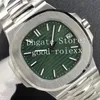 Extremely Thin Watches Men Watch Men's Green Blue Gray Dial 3K Automatic Cal 324 Movement Date Eta 5711 40th Anniversary Crys2327