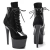 Dance Shoes Women 17CM/7inches PU Upper Plating Platform Sexy High Heels Ankle Boots Pole 249