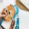 2024 Hot Selling Bag Sweet Q Edition Cartoon Blue Cat Zero Wallet Fashion Bag Children's Silicone Girl Ryggsäck