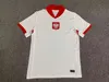 Polands 2024 Lewandowski Soccer Jerseys Men Kid Kit Polonia 2025 Zielinski Milik Zalewski Szymanski Shirt Football Shirt Polen Uniforme Boy 24 25 Pologne Bednarek