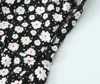 TRAF Florales Neckholder-Midikleid für Damen, schwarz, bedruckt, Slip, langes Kleid, Schlitz, Sommer, Strand, Vintage, rückenfrei 240320