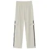 Nuovi uomini Cott Cargo Pants Pantaloni lanterna casual Pantaloni sportivi Coppia Fi Pantaloni larghi a gamba larga Pantaloni larghi larghi di colore solido c6Bv #