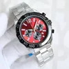 Mode luxe hommes montre chronographe montres-bracelets de marque Top marque tout bracelet en acier inoxydable montres classiques pour hommes Noël B273i