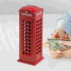 Pudełka Red Telefone Booth Piggy Bank, pamiątki londyńskie Red Piggy Bank, Jar Box dla dorosłych dzieci urodziny Nowy Rok