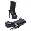 Scarpe da ballo Donna 15CM/6 pollici PU Placcatura superiore Piattaforma Stivaletti sexy con tacco alto Pole 15-054