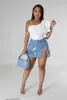 Skirts Boutique Clothing Wholesale Lady Clothes Slit Cargo Jean Skirt Woman Denim FashionTeen Girl