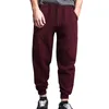 Pantalons pour hommes Printemps et automne Pantalon de survêtement décontracté Solide Jacquard Petit carré Plaid Cordon de serrage en vrac avec poches i9xN #