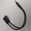 Słuchawkowe słuchawki Audio Cable MICPhone Y Adapter rozdzielacz 1 do 2 Podłączone przeniesienie przewodu do laptopa komputera