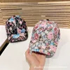 Kapity Ball Designer G Family Pełne drukowane litery Flower Baseball Cap K306