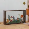 Cadre bricolage créatif ajouré pour envoyer un cadeau de vacances à un Couple, cadre Photo à fleurs sèches, cadre Photo en verre Transparent double face