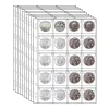 Alben 10pcs Album für Coins -Alben 20/20/30/42 Taschenmünzen Kollektion PVC transparent in den Seiten Coins Loose Blatt Organizer Tasche