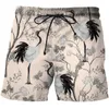 fr Summer Bird and Plant Illustrati 2022 unisex överdimensionerad 3D -tryck Sweatpants nya män kvinnor Bermuda shorts för män avslappnad 69wc#