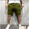 Mens Shorts Pantalones Cortos Solidos Para Hombre de Playa Algodon Informales Deportivos Ropa Marca Verano 2021 SA932 Drop Delivery AP OT1GW