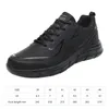 Schuhe Herren Wandern 29 Gehen Nicht-rutschfeiner PU-Leder-Sneaker wasserdichte Kleidung-resistente Schnürung atmungsaktiv für den Frühling Herbst 5
