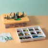 Bins Kids Building Blocks pudełko do przechowywania Lego Plastikowy pojemnik 2 -warstwowy zdejmowane pokrywki