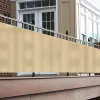 Netten Nieuwe Dikker Beige Balkon Privacy Scherm Achtertuin Tuin Hek Mesh Buiten Luifel AntiUV Appartement Terras Safty Privacy Net