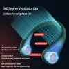 Fans Xiaomi Hanging Fan 5000mah Portable Air Conditioning Electric Fan Sport Folding Bladeless Ventilador Usb Rechargeable
