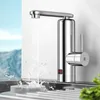 Kökskranar abs Vakuumbeläggning Instant Electric Faucet Digital temperaturkontroll Vatten Elektricitet Separat Multipel Skyddsblandare