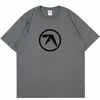 Punk Aphex Twin Print T-shirt överdimensionerad Hip Hop Men's Streetwear Harajuku T-shirt Goth Summer Top Short Sleeve Cott Clothes Y2K V4ia#