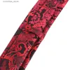 Krawatten Krawatten Neue dünne Krawatten für Männer Frauen Jacquard Paisley Krawatte für Party Business Mode Krawatten ic Bandana Krawatten als Geschenk Y240325