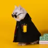 Jaquetas PAWPAW Magic School Cosplay para Cães Gato Manto Pet Trajes de Halloween Camisa Branca Gatos Roupas Wizard Robe