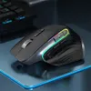 Беспроводная мышь Bluetooth 24G, перезаряжаемая, 12 цветов, RGB светодиодная игровая эргономичная мышь для геймера, компьютера, ноутбука, iPad 240314