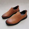 Casual Shoes Cowhide Men's Leather Walking Work Outdoor Black Brown