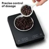Bilancia domestica Bilancia digitale per caffè con timer Schermo LED Espresso USB 3 kg Pesata massima 0,1 g Misurazioni ad alta precisione in Oz/ml/g Bilancia da cucina 240322