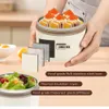 Termisk lunchlåda bärbar stapelbar bento japansk stil läcksäker mikrovågsugn servis för studenter 240312