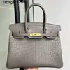 Bk – sac à main en cuir véritable pour femmes, sac à main de famille Crocodile, luxe mat, mode vraies femmes, 2024