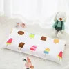 10 Color Cartoon Cotton Kids Pillow Soft Washable Baby Sleeping Head Cushion Lengthen Rectangle Toddler Portable Headrest 240313