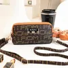 роскошная сумка дизайнерские сумки PU Fashion Retro Bag Ретро маленькая квадратная сумка с печатными буквами легкая сумка для мобильного телефона минималистский нулевой кошелек сумка Mrpuffer