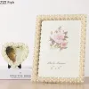 Frame Pearl photo frame Inlaid pearls crystal Photo storage organization frame Home Decoration Desktop crafts ornaments wedding