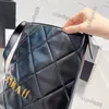 CC Borse Borsa a tracolla di marca di lusso da donna Vintage Jumbo nera Hobo Borse con tracolla regolabile in vera pelle di grande capacità Ptase oro