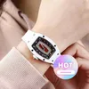 watch Date Minority Ceramic Fashion Watch Womens White Hollow Out Diamond All Over the Sky Star Fully Automatic Mechanical