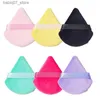 Sponges Applicators Cotton 1-3 pieces/batch Triangle Makeup Puff Sponge Velvet Powder Cosmetic Soft Smooth Facial Beauty Washable Tools Dry Use Q240325