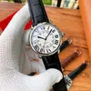 Popular High End Mens relógios de alta qualidade Relógios de luxo Relógios mecânicos tiras de couro super brilhantes marcas de designer de ponta relógios de punho de 40 mm