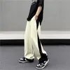 Pantalons de survêtement hommes Baggy loisirs coréen Fi Streetwear sportif côté bande Pantales Hip Hop Chic adolescents pantalons d'été j2nb #