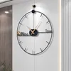 ساعات الحائط الموضة Nordic Minimalist Restaurant Design مشاهدة جمالية الفن الحديثة جدارية Horloge ديكور المنزل