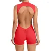 Active Sets CALOFE Stretch Bodysuit Gym Clothes Seamless Push Up Sportswear Jumpsuit Sweat Suit Set Womens Fitness Workout Dance Belly