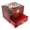 Colliers Rotation Ballerina Dancer Music Box Nostalgic Elegant Dancing Girl Boîte musicale Boîte de bijoux pour collier Boîte d'oreilles