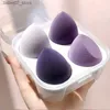 Svampar Applicators Cotton 4 Makeup Sponge Blenders Beauty Cosmetics Puff Soft Foundation Sponge Powder Puff Womens Makeup Accessories Beauty Tools Q240325