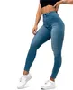 Pantalon en jean pour femmes, mode décontractée, taille haute, poches, élastique, levage des hanches, Slim Fit, Denim, pieds, mode automne/hiver 2024