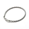 Italian Three Color Silver Thread Woven Bracelets 3Strand Braided Bracelet For Women 925 Sterling Fine Chain Teen Girls 240315